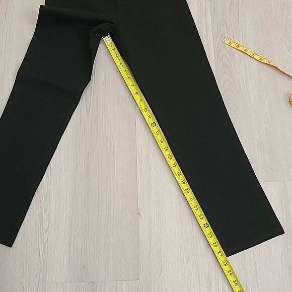 Quince Ultra-Stretch Ponte Straight Leg Pants Black Size Small Petite Women's - Picture 4 of 7